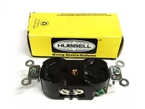 Hubbell 15A 277VAC Straight Blade Duplex Receptacle HBL5302 NOS - Picture 1 of 6