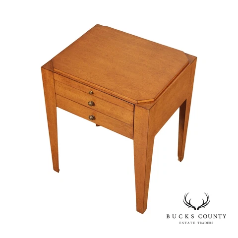 Vintage Deco Style Two-Drawer Nightstand Cover