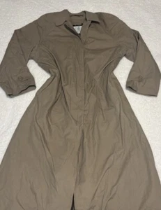 London Fog Women Vintage Tan Long Lined Trench Coat - Picture 1 of 10