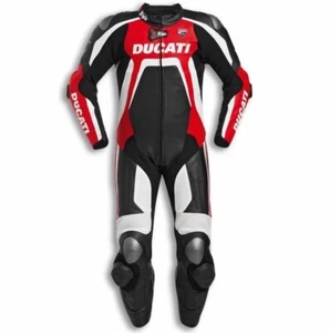 Ducati Corse D-Air Men's Motorbike Racing Leather Suit Available In All Sizes - Picture 1 of 4