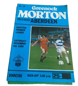 MORTON V ABERDEEN - SCOTTISH PREMIER LEAGUE - 12.06.1980 - Bild 1 von 1