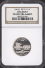 2005-S MINNESOTA SILVER STATE QUARTER 25C NGC PF69 ULTRA CAMEO PROOF COIN