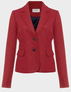 HOBBS London Raspberry Hackness Wool Blazer Jacket $375 Size 4 - Picture 1 of 10
