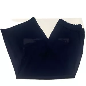 Draper James Navy Scalloped Cropped Pants Size 8 NWT 2236 - Picture 1 of 7