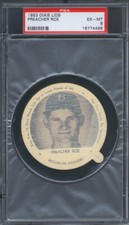 1953 Dixie Lids Aristocrat Ice Cream Preacher Roe PSA 6 Brooklyn Dodgers