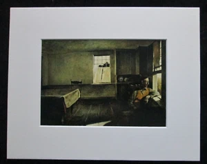 Andrew Wyeth - "Henry Teel" - Matted Art Print-1945 - Picture 1 of 3