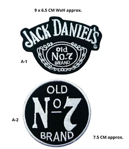 Vintage Whiskey Jack Daniel No 7 Quality Patch Embroidered Badge Sew/Iron OnN267 - Picture 1 of 3