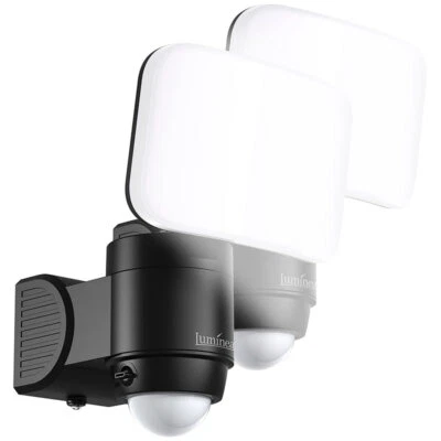 Luminea 2x Kabelloser LED-Außenstrahler mit PIR-Bewegungsmelder, 300 lm, IP44 - Bild 1 von 4