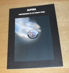 BMW Alpina Brochure 1991 8 7 Series B12 5.0 5 Series B10 Bi Turbo B6 - UK Market - Picture 1 of 3