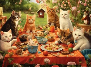 100 Pieces Jigsaw Puzzles for Adults - Cat Puzzles for Kids Ages 6-8 8-10 10-... - Picture 1 of 6