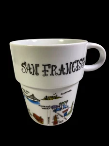 World Market SAN FRANCISCO Ceramic Stack Coffee Mug  Images of State Landmarks - Picture 1 of 13