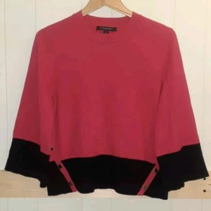 Marc New York Andrew Marc Red Black 3/4 Sleeves Sweater Size Small - Picture 1 of 5