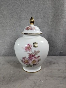 VTG Gerold Porzellan Wild Rose Porcelain Ginger Jar Tettau Bavaria West Germany - Picture 1 of 7