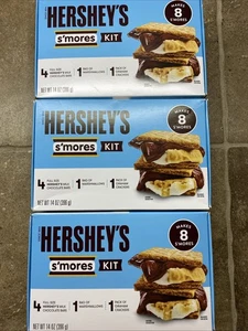 3 PACK Hersheys Smores Kit Chocolate, Marshmallow, Graham Cracker 14oz - Picture 1 of 7