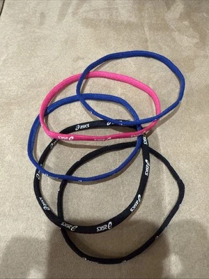 AASICS NonSlip Sports Hairbands-SKINNY-5 pcs-NEW - Image 1 of 3