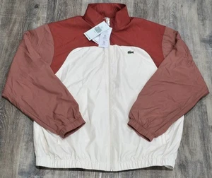 NWT Lacoste Water Repellent Colorblock Track Jacket Mens Sz FR 52 M/L Msrp $210 - Picture 1 of 10