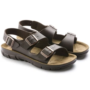 BIRKENSTOCK KANO SFB BROWN BRAUN MANNER SANDALEN NORMAL WEITE - Picture 1 of 2