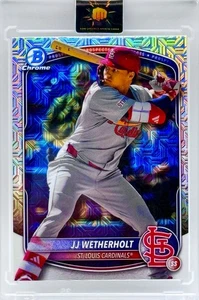 JJ WETHERHOLT RARE SSP ROOKIE CHROME INVESTMENT CARD CARDINALS WITH CASE - Bild 1 von 2