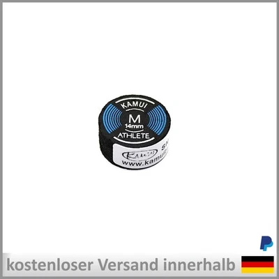 Billard Pomeranze Klebeleder Kamui Athlete M 14mm Pool Queue Mehrschicht Tip