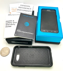 Paquete de teléfono inteligente Samsung Galaxy J3 Prime Express 2, 16 GB negro SM-J327A AT&T - Imagen 1 de 10