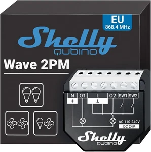 Shelly Wave 2PM Interruttore Intelligente Z-Wave Domotica 2 Canali 16A Interruttore Relè - Foto 1 di 7