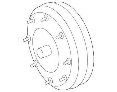 Ford 2007-2009 Ford genuíno - Conversor 7T4Z-7902-ARM - Imagem 1 de 3