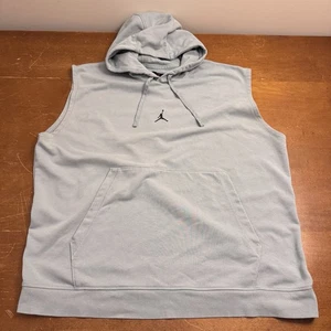 Jordan Hoodie Herren 2XL Blau Dri Fit Pullover Ärmellos Sweatshirt Air - Bild 1 von 11