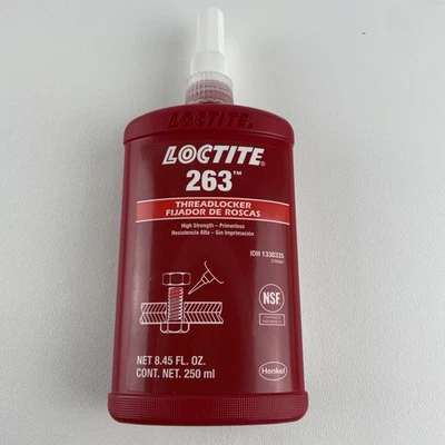 Loctite 263 Threadlocker 250 ml 8,45 oz 1330335 1 unidad **CADUCIDAD 03/25** Foto 1 de 3