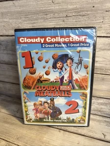 NEU! Cloudy Collection: Cloudy With a Chance of Meatballs 1 & 2 (DVD) Sealed - Bild 1 von 4