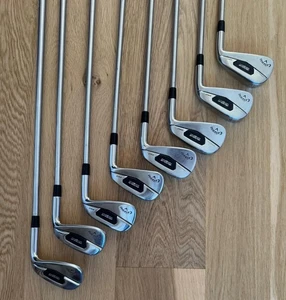 CALLAWAY ROGUE ST PRO 3-PW 8 IRONS STIFF PROJECT X LZ SHAFT 1/2IN LONGER  STD - Picture 1 of 14