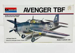 Monogram Avenger TBF 1:48 Plastic Model Kit 6829 New Open Box - Picture 1 of 7