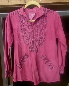 Vintage Boho Herbst Shirt - Bild 1 von 8