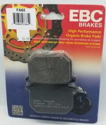 EBC - FA65 - Organic Brake Pads SUZUKI GS550 GS650 GS750 GS1000 GS1100  - Image 1 of 2
