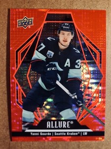 2022-23 Upper Deck Allure Hockey Red Rainbow #67 Yanni Gourde - Seattle Kraken