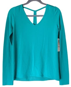 Jessica Simpson Drm Catcher Perfomance Activewear Teal Top Size S - Picture 1 of 2