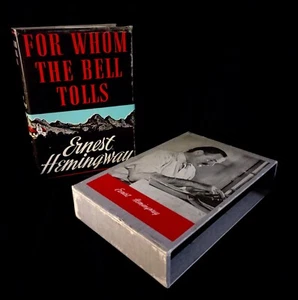 For Whom The Bell Tolls, Hemingway 1968 First Edition Facsimile w/Slipcase - Picture 1 of 12