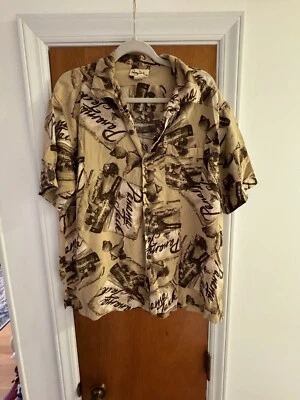 Panama Jack "Buried Treasure"  Button Down Casual Hawaiian Shirt XL  Rayon - Image 1 of 4