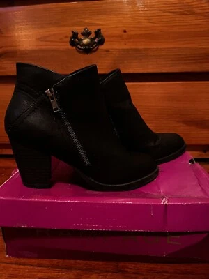 Б/у женщин Rampage черный ботильоны 8 средний - Изображение 1 из 4