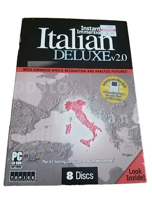 Instant Immersion Italian Deluxe v2.0 Learn Speak Talk Understand Italian 8 Disc - Image 1 of 4