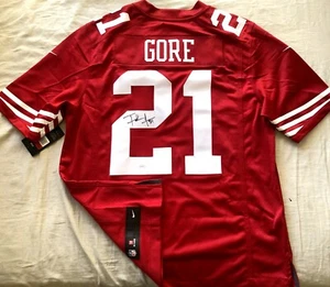 Frank Gore autographed signed auto 49ers authentic Nike red stitched jersey JSA - Picture 1 of 3