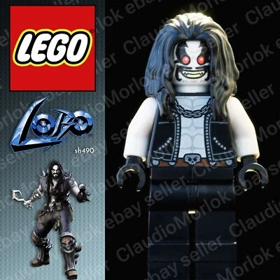 ⭐ LEGO Lobo sh490 Minifigure DC Comics sh0490  Super Heroes 76096 Justice League - Immagine 1 di 4