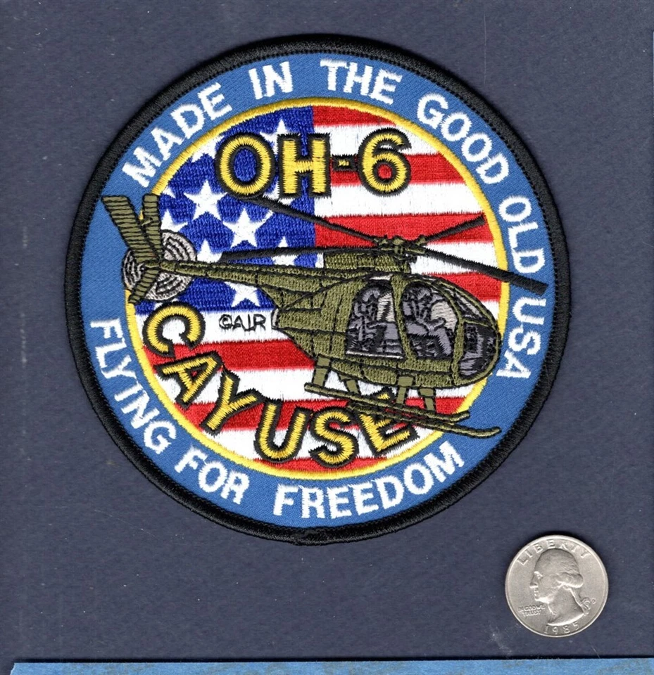 OH-6 CAYUSE US ARMY Aviation Hughes Helicopter Company Unit Patch - Image 1 of 1