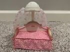 Fisher-Price Loving Family Dollhouse Furniture Girls Pink Canopy Bed Daybed 2006