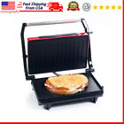 1400W Panini Sandwich Maker Nonstick W/ Dual Heat Plate Countertop Kitchen HOT