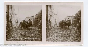 View Stereoscopic. WW1. Craonne (Aisne) .Refuelling. Jumilly - Picture 1 of 2