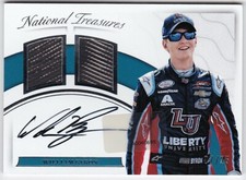 WILLIAM BYRON 2017 NATIONAL TREASURES DUAL SWATCHES SIGNATURE  7/25