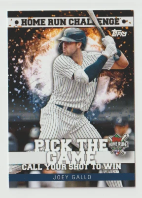 2022 Topps Home Run Challenge Code Card EXP #HRC21 Joey Gallo - New York Yankees - Image 1 of 2