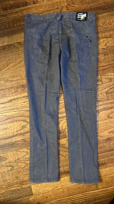 Pantalones de mezclilla LRG Lifted Research Group para hombre 38 X 32 cremallera recta gris mosca Foto 1 de 4