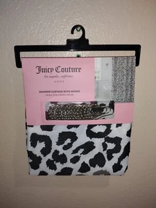 JUICY COUTURE SHOWER CURTAIN WITH HOOKS 70 X 72 JUICY COUTURE SHOWER CURTAIN NEW - Picture 1 of 4