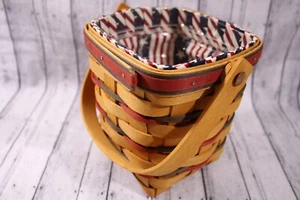 Longaberger Basket Liner Protect Historical Record 1995 All American Carry Along - Bild 1 von 13